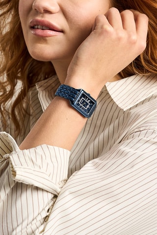 Reloj de cuarzo de acero Raquel - Azul marino - Fossil