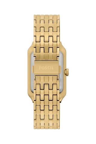 Stalen Quartz Horloge Raquel - Goudkleurig en Zwart- Fossil