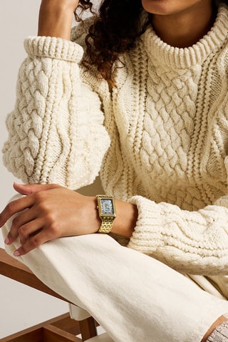 Stalen Quartz Horloge Raquel - Goudkleurig en Zwart- Fossil