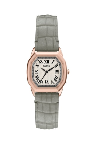 Reloj de cuarzo de piel Harlow - Gris - Fossil