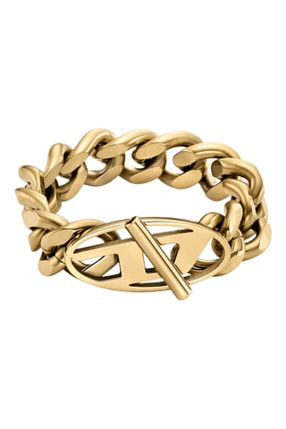 Gourmette Oval D Logo - Dorato - Diesel