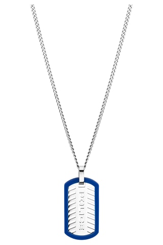 Collar Lattitude - Plateado y azul marino - Police