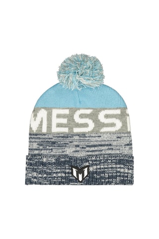 Bonnet à pompon Vaso - Bleu et gris
