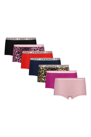 7 shortys - Rouge et violet