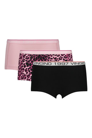 3 shortys - Rose et noir