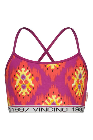 Brassière et shorty - Orange et violet