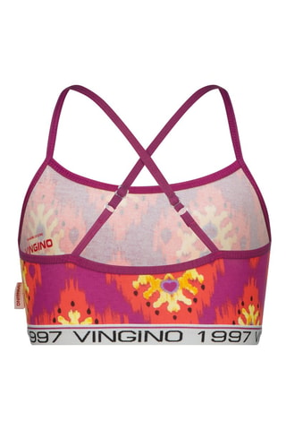 Brassière et shorty - Orange et violet