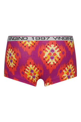 Brassière et shorty - Orange et violet