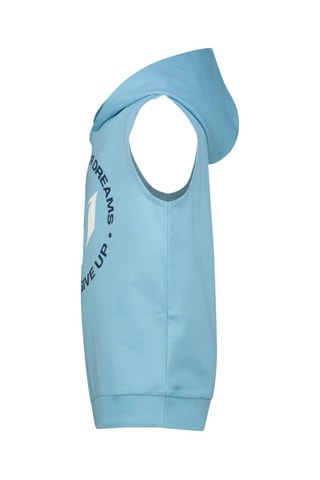 Sweat à capuche sans manches - Bleu
