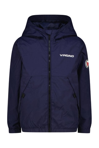 Veste à  capuche - Blanc et bleu