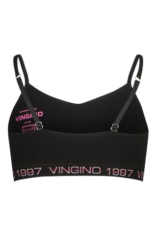 2 brassières en coton biologique - Noir et blanc