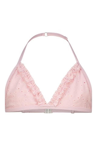 Maillot 2 pièces en broderie anglaise - Rose