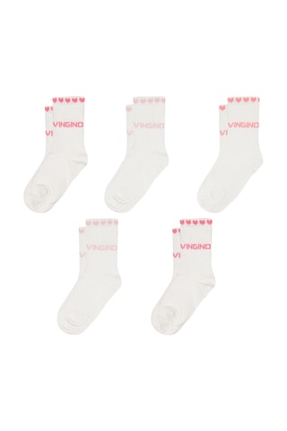 5 paires de chaussettes - Blanc