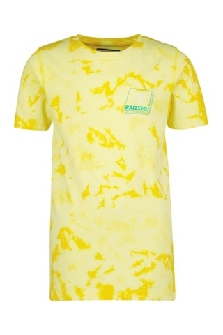 T-shirt tie and dye Shields - Jaune