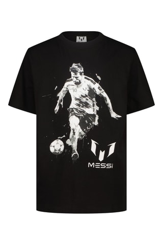 T-shirt relaxed Lionel Messi - Noir