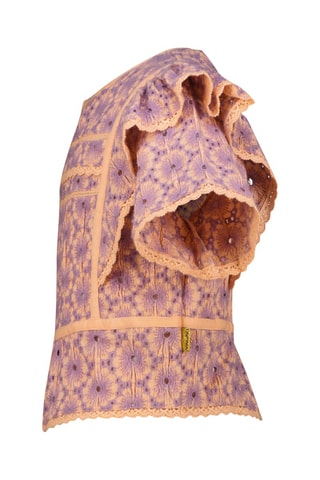 Blouse en broderie anglaise - Violet