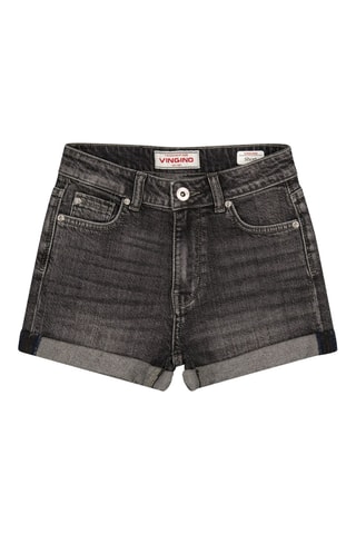 Short en jean - Gris