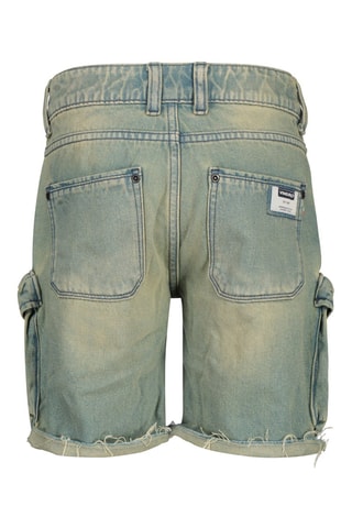 Short cargo en jean - Bleu