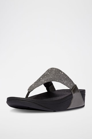Slippers met Sleehak - Grijs