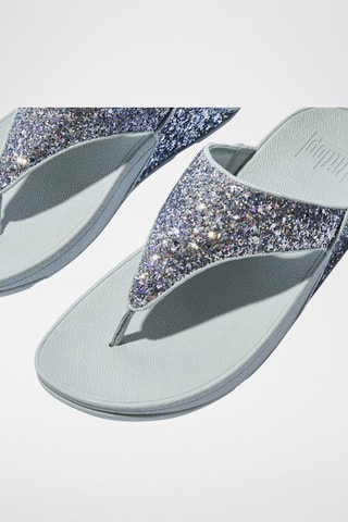 Slippers met Sleehak - Blauw