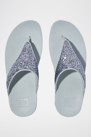 Slippers met Sleehak - Blauw