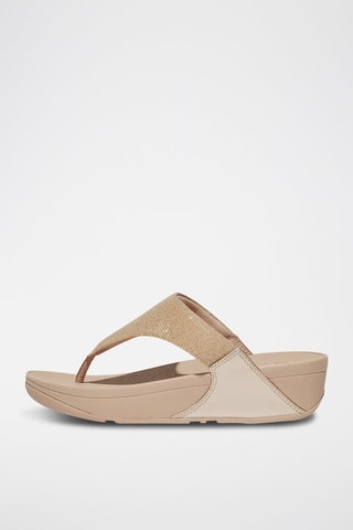 Slippers met Sleehak - Beige