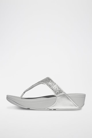 Slippers met Sleehak Lulu - Zilverkleurig