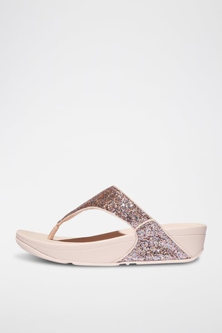 Slippers met Sleehak Lulu - Nude en roze