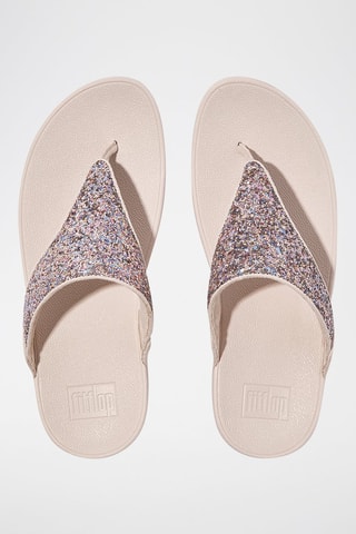 Slippers met Sleehak Lulu - Nude en roze