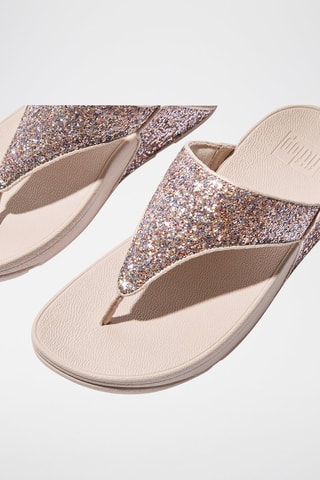 Slippers met Sleehak Lulu - Nude en roze