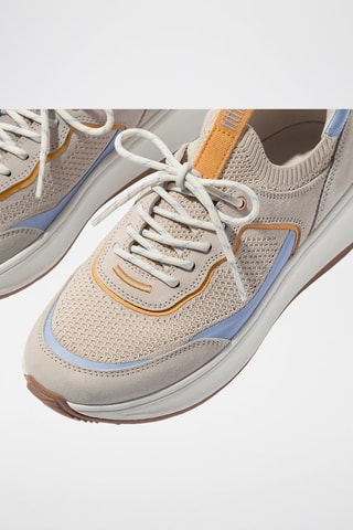 Nubuck Sneakers Microwobbleboard - Beige