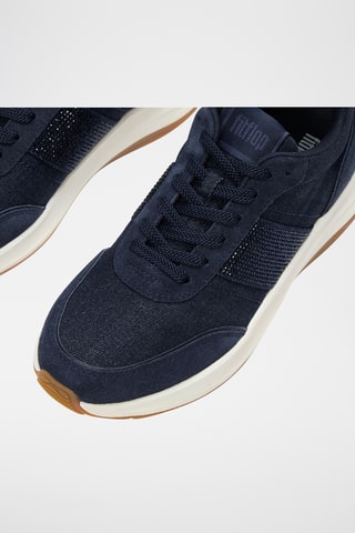 Nubuck Sneakers F-Mode Flow - Marineblauw