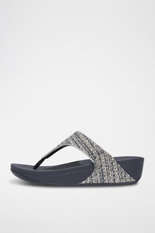 Sandalen met Sleehak Lulu Shimmerweave - Blauw