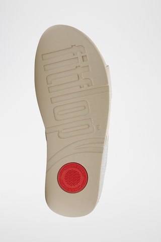 Leren Platform Sandalen Lulu Shimmerglitz - Beige