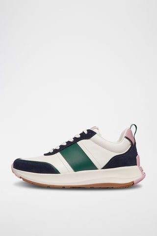 Leren Platform Sneakers F-mode Flow - Wit