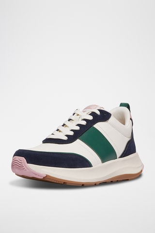 Leren Platform Sneakers F-mode Flow - Wit
