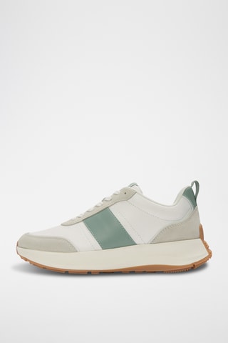 Leren Platform Sneakers F-mode Flow - Wit