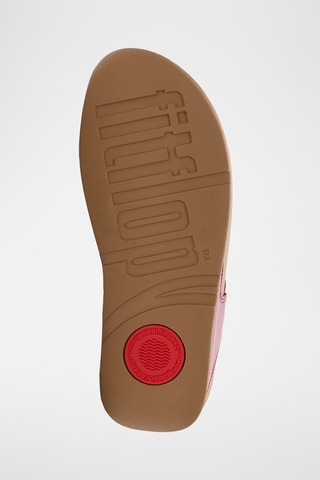 Leren Sandalen met Sleehak Lulu - Rood