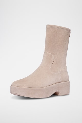 Nubuck Enkellaarzen F-Luma Boot - Beige