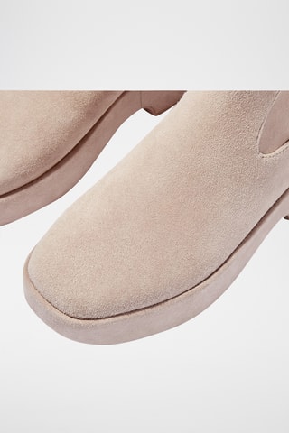Nubuck Enkellaarzen F-Luma Boot - Beige