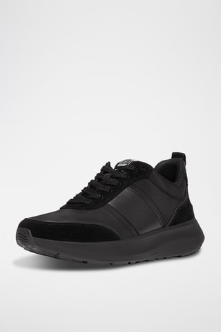 Nubuck Sneakers F-Mode Flow - Zwart