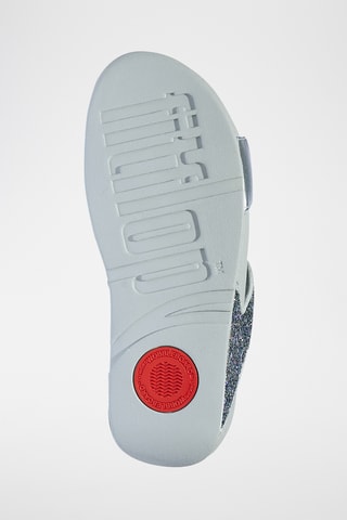 Muiltjes met Sleehak Lulu Multi-Tonal Glitter - Zilverkleurig
