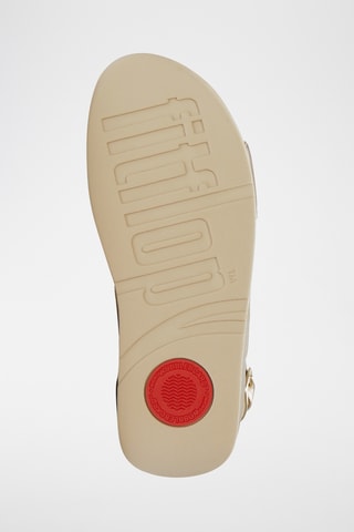 Leren Sandalen Met Sleehak Lulu Ultra-Jewel - Goudkleurig