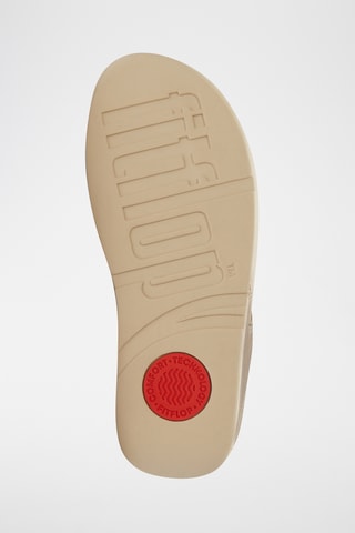 Leren Sandalen Met Sleehak Lulu Ultra-Jewel - Beige