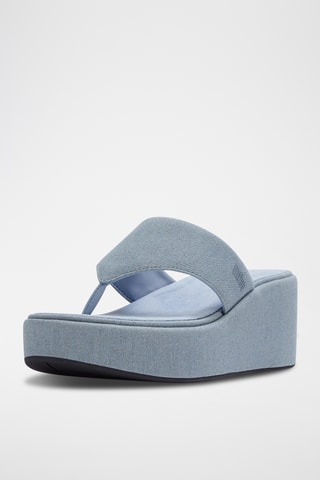 Sandalen met Sleehak Wedge - Blauw