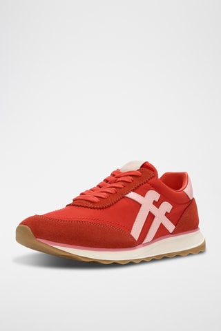Nubuck Sneakers Retro-Q FF - Bruin