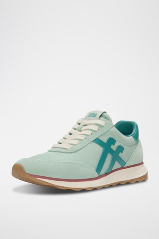 Leren Sneakers Retro-Q FF - Groen