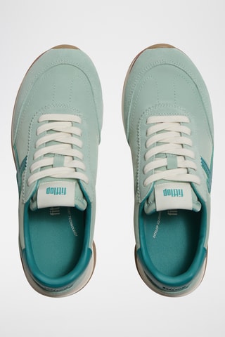 Leren Sneakers Retro-Q FF - Groen