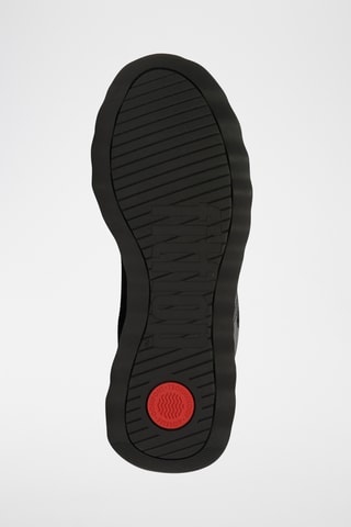 Leren Sneakers Retro-Q FF - Zwart