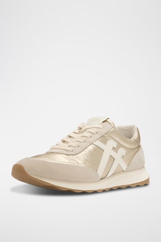 Leren Sneakers Retro-Q FF - Beige